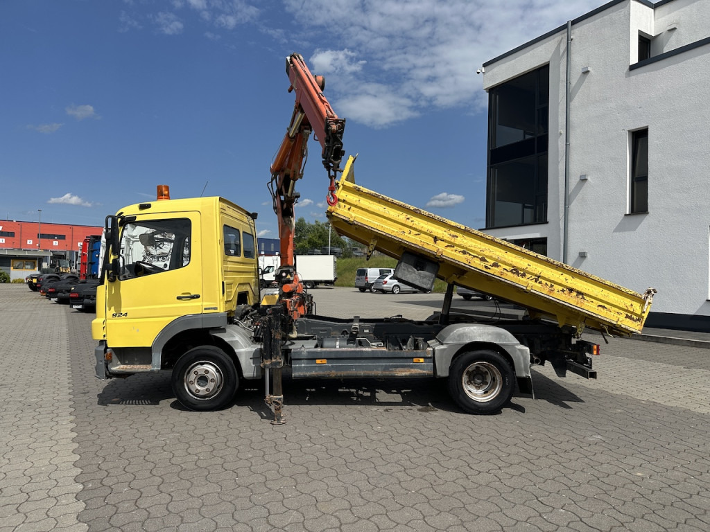 Самосвал камион, Камион с кран Mercedes-Benz 924 4x2  Meiller Terex   Atlas 65.2 Kran: снимка 8