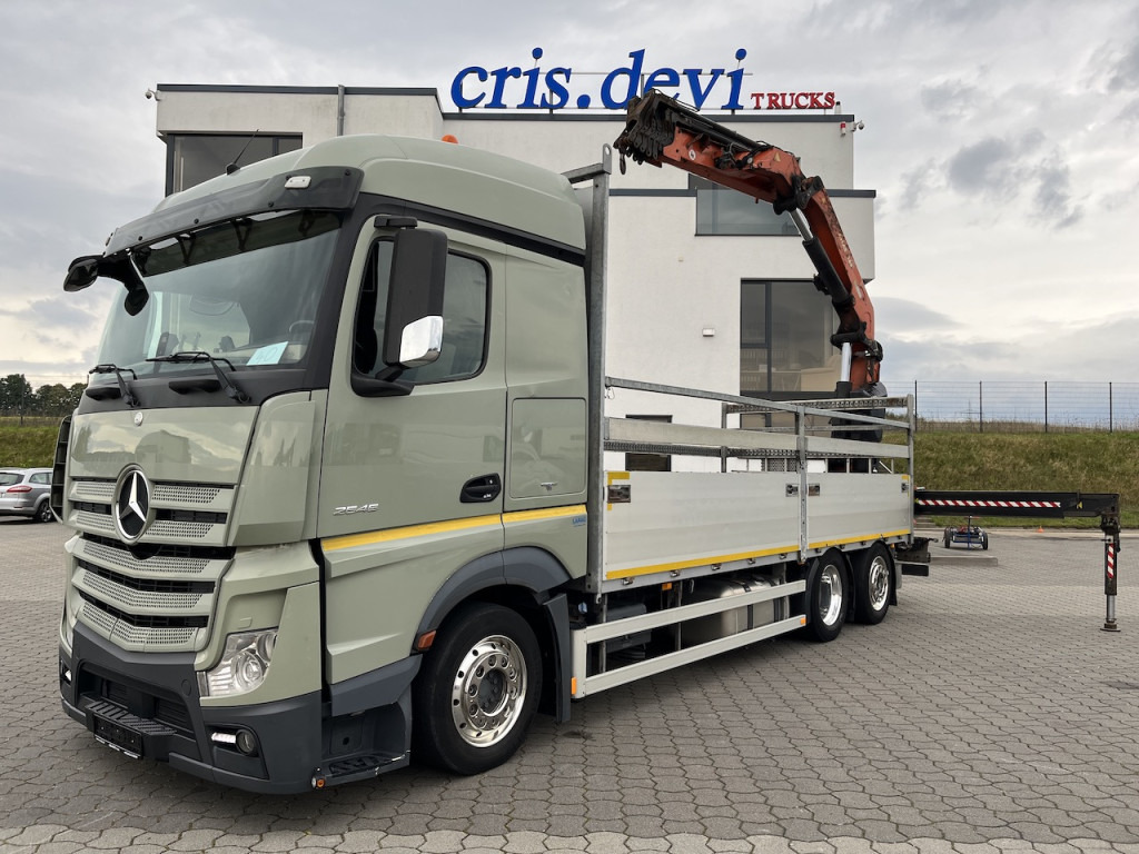 Mercedes-Benz Actros 2545 6x2 Atlas 265-A6 Lenk- Liftachse - Камион с кран, Бордови камион: снимка 1 Mercedes-Benz Actros 2545 6x2 Atlas 265-A6 Lenk- Liftachse - Камион с кран, Бордови камион: снимка 1