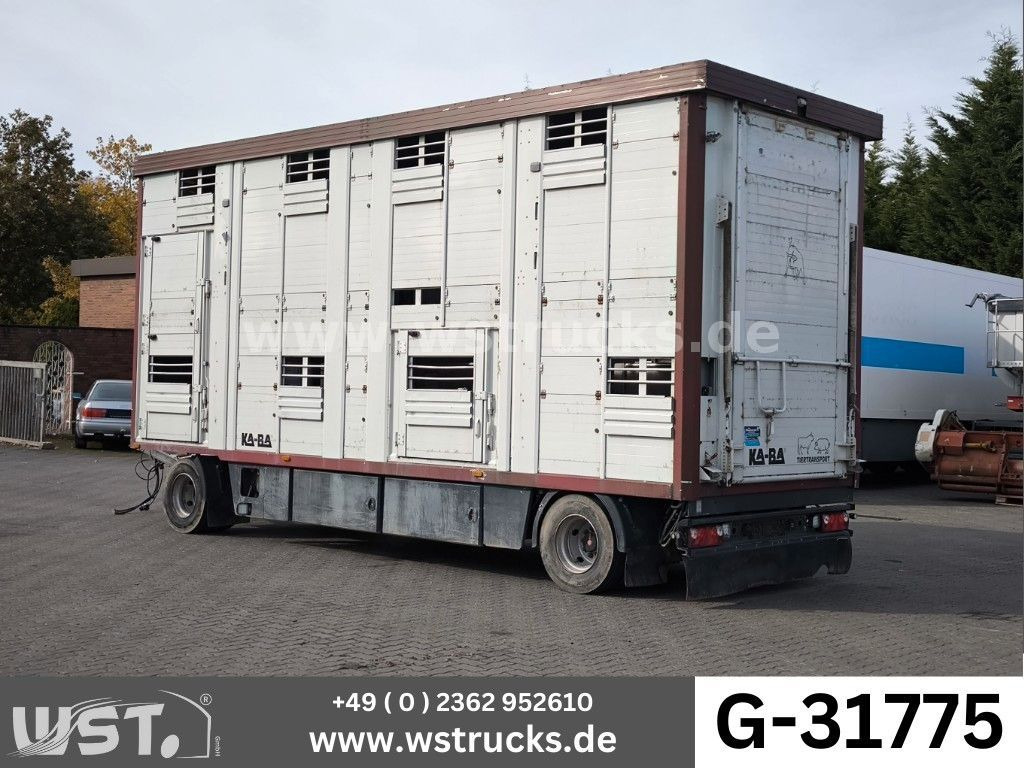 KABA 2 Stock Hubdach Vollalu 7,30m Viehanhänger - За превоз на животни ремарке: снимка 1 KABA 2 Stock Hubdach Vollalu 7,30m Viehanhänger - За превоз на животни ремарке: снимка 1