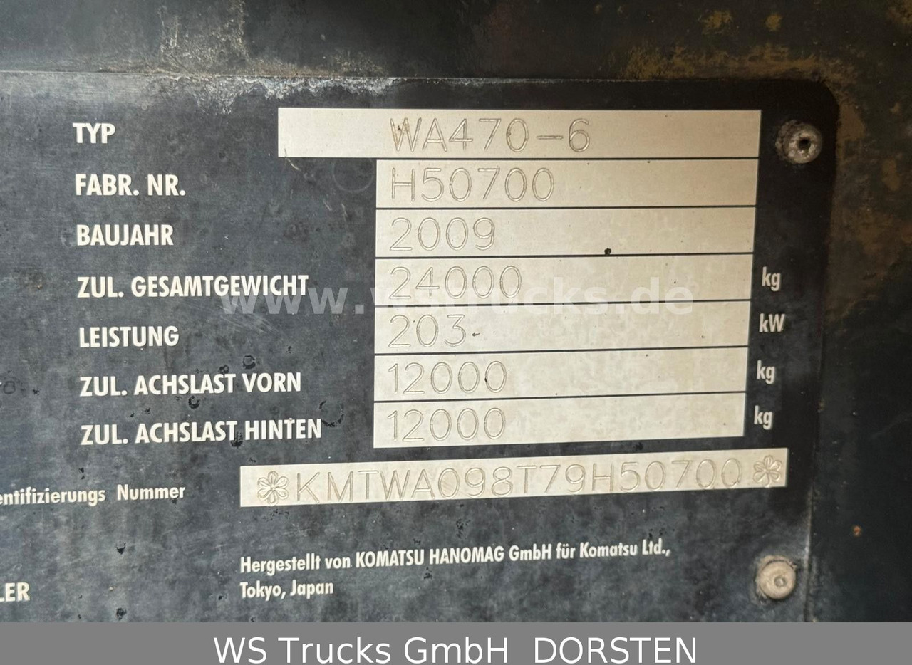 Колесен товарач Komatsu WA 470-6  9t Schaufel Waage LED: снимка 6