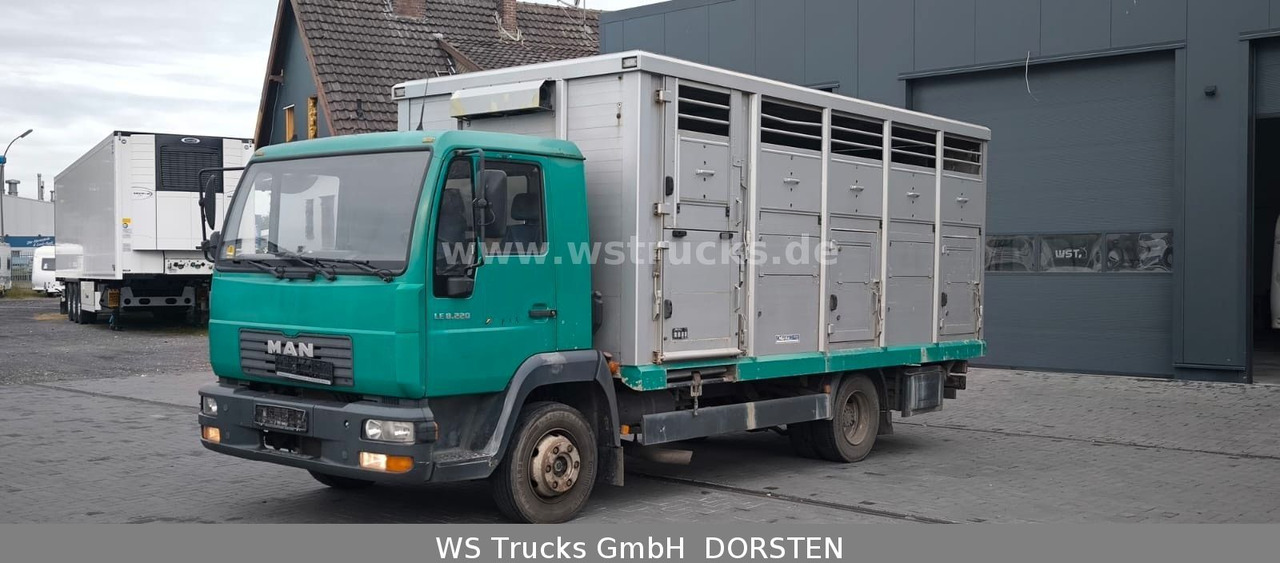 MAN LE 8.220 Menke Einstock Großvieh - За превоз на животни камион: снимка 1 MAN LE 8.220 Menke Einstock Großvieh - За превоз на животни камион: снимка 1