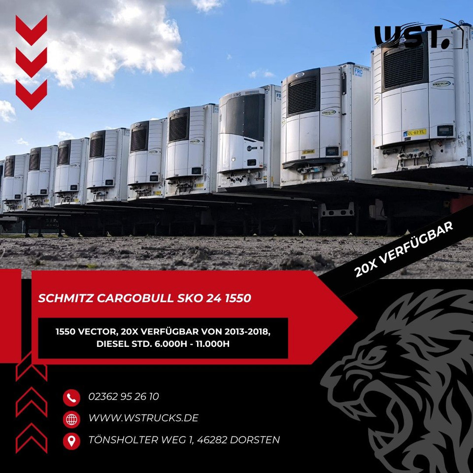 Schmitz Cargobull Kühlauflieger Blumenbreit Vector 1550 - Рефрижератор полуремарке: снимка 1 Schmitz Cargobull Kühlauflieger Blumenbreit Vector 1550 - Рефрижератор полуремарке: снимка 1