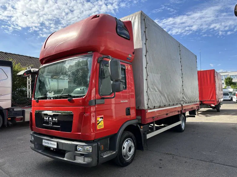 MAN TGL 8.180 FBL Plane langes Haus Topsleeper Klima - Брезентов бус: снимка 1 MAN TGL 8.180 FBL Plane langes Haus Topsleeper Klima - Брезентов бус: снимка 1