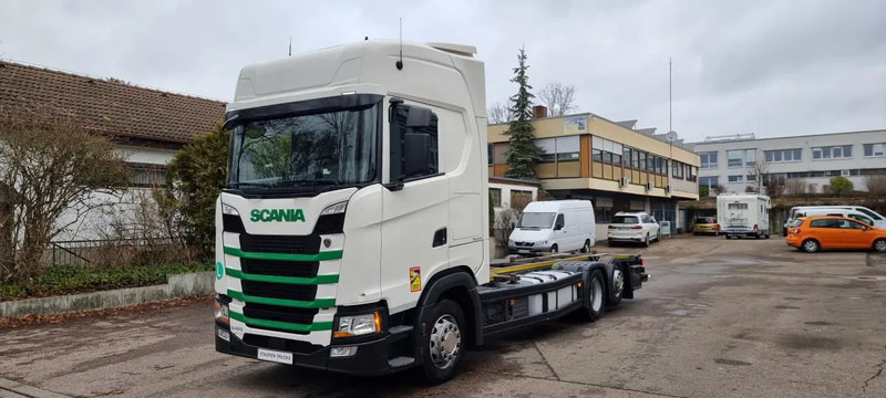 Scania S410 6X2 BDF Intarder Lenkachse VANTEC hyd. Hubrahmen - Контейнеровоз/ Сменна каросерия камион: снимка 1 Scania S410 6X2 BDF Intarder Lenkachse VANTEC hyd. Hubrahmen - Контейнеровоз/ Сменна каросерия камион: снимка 1