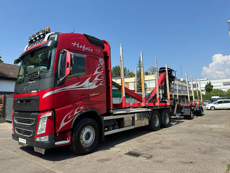 Volvo FH 540 FH540*6x4*Kurzholzzug*Epsilon M12Z*Glogger Anhänger*Retarder - Камион за дърва: снимка 1 Volvo FH 540 FH540*6x4*Kurzholzzug*Epsilon M12Z*Glogger Anhänger*Retarder - Камион за дърва: снимка 1