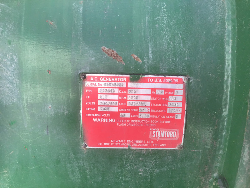 Електрогенератор Detroit Diesel 12V92 TA GENERATOR 500KVA USED: снимка 8