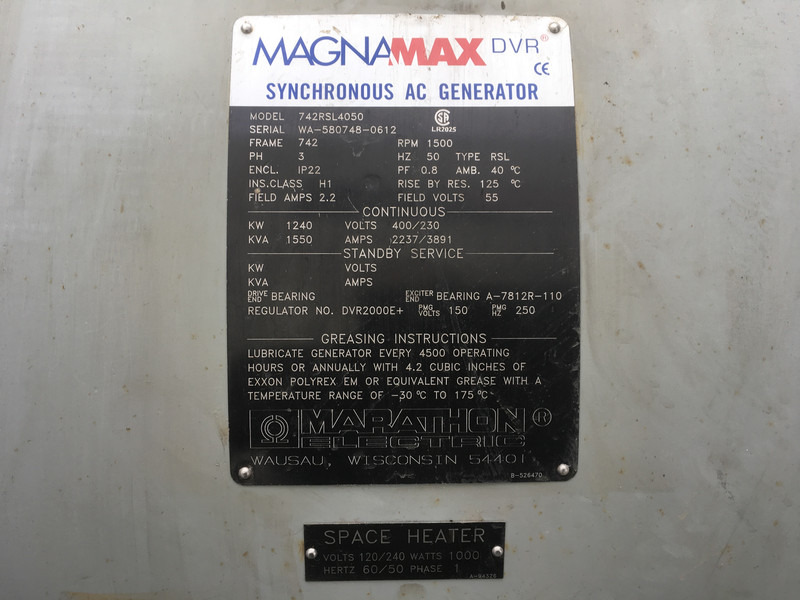MTU 12V4000 G23R GENERATOR 1550KVA USED - Електрогенератор: снимка 5 MTU 12V4000 G23R GENERATOR 1550KVA USED - Електрогенератор: снимка 5