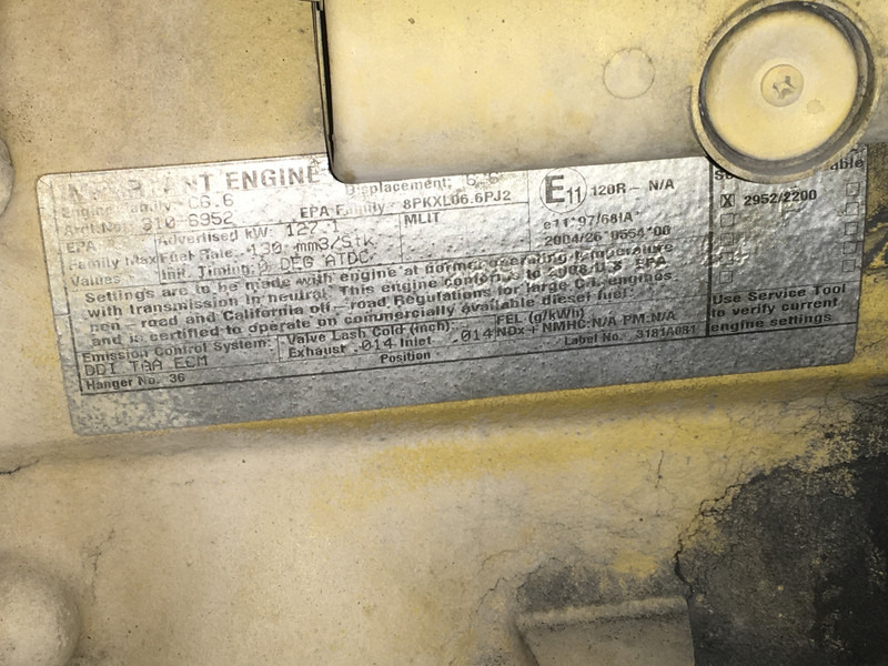Строителна техника Caterpillar C6.6 666-3106952 FOR PARTS: снимка 7