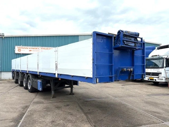 Kwb KWB P-504-STI-H 4-AXLE FLATBED TRAILER (SAF AXLES / 2x STEERING AXLE / 2x LIFT-AXLE / ALUMINIUM SIDE BORDS /ABS-EBS) - Бордово полуремарке/ Платформа: снимка 2 Kwb KWB P-504-STI-H 4-AXLE FLATBED TRAILER (SAF AXLES / 2x STEERING AXLE / 2x LIFT-AXLE / ALUMINIUM SIDE BORDS /ABS-EBS) - Бордово полуремарке/ Платформа: снимка 2