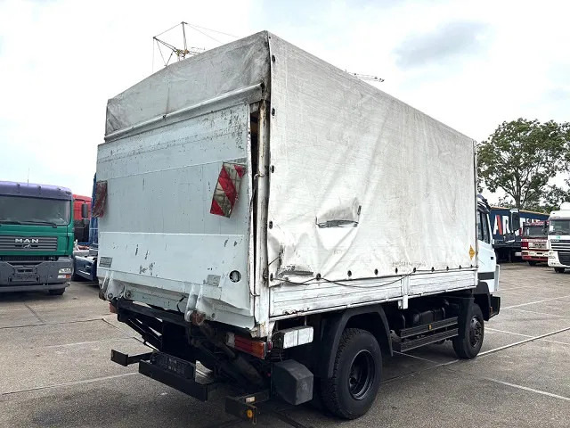 Mercedes-Benz LK 914 (6-CILINDER) WITH TENT BOX (MANUAL GEARBOX / FULL STEEL SUSPENSION / LOADING PLATFORM) - Камион с брезент: снимка 3 Mercedes-Benz LK 914 (6-CILINDER) WITH TENT BOX (MANUAL GEARBOX / FULL STEEL SUSPENSION / LOADING PLATFORM) - Камион с брезент: снимка 3