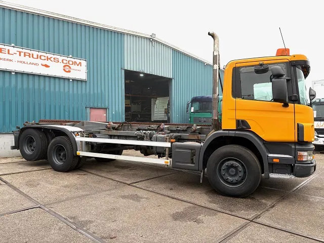 Scania P114-340 6x2 WITH MULTILIFT CONTAINERSYSTEM ONLY 80.500 KM!! ORIGINAL (10 TIRES / FULL STEEL SUSPENSION / 12 GEARS MANUAL GEARBO - Контейнеровоз/ Сменна каросерия камион: снимка 4 Scania P114-340 6x2 WITH MULTILIFT CONTAINERSYSTEM ONLY 80.500 KM!! ORIGINAL (10 TIRES / FULL STEEL SUSPENSION / 12 GEARS MANUAL GEARBO - Контейнеровоз/ Сменна каросерия камион: снимка 4