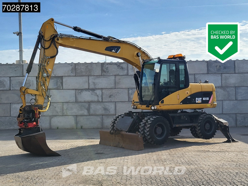 Caterpillar M313 D OUTRIGGERS + BLADE - Колесен багер: снимка 1 Caterpillar M313 D OUTRIGGERS + BLADE - Колесен багер: снимка 1