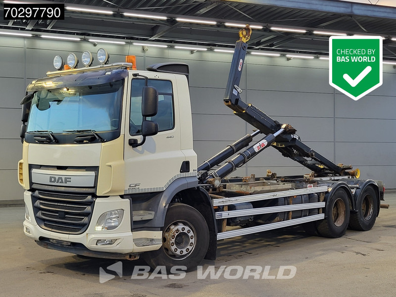 DAF CF 440 6X2 HYVA 22-60-S Hooklift Lift Axle Automatic ACC Euro 6 - Мултилифт с кука камион: снимка 1 DAF CF 440 6X2 HYVA 22-60-S Hooklift Lift Axle Automatic ACC Euro 6 - Мултилифт с кука камион: снимка 1