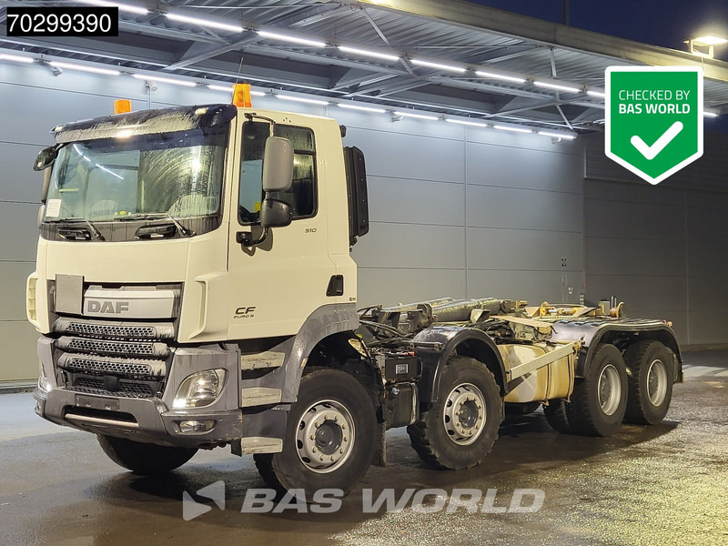 DAF CF 510 8X4 25t Dalby Hook Full Steel Manual Retarder Big-Axle Euro 6 - Мултилифт с кука камион: снимка 1 DAF CF 510 8X4 25t Dalby Hook Full Steel Manual Retarder Big-Axle Euro 6 - Мултилифт с кука камион: снимка 1