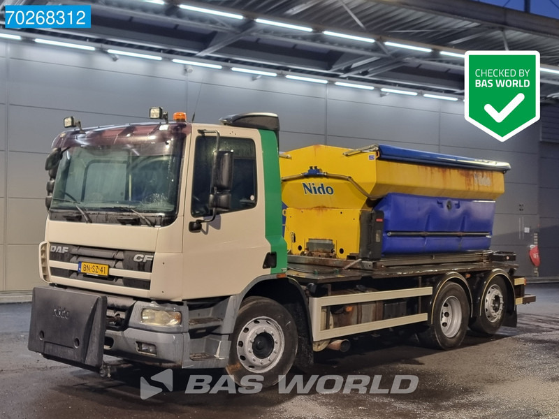 DAF CF75.250 6X2 NL-Truck Nido sand-salt spreader Lift+Lenkachse Euro 3 - Бордови камион: снимка 1 DAF CF75.250 6X2 NL-Truck Nido sand-salt spreader Lift+Lenkachse Euro 3 - Бордови камион: снимка 1