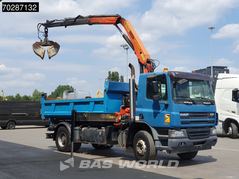 DAF CF75.310 4X2 Palfinger PK12000 Kran Crane 7m3 tipper Big-Axle Steelsuspension Euro 3 - Самосвал камион, Камион с кран: снимка 3 DAF CF75.310 4X2 Palfinger PK12000 Kran Crane 7m3 tipper Big-Axle Steelsuspension Euro 3 - Самосвал камион, Камион с кран: снимка 3