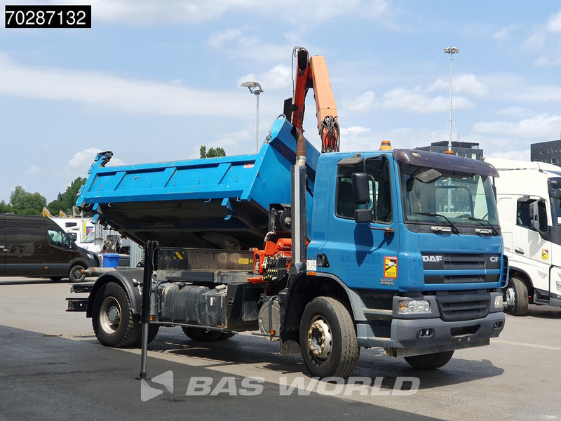 Самосвал камион, Камион с кран DAF CF75.310 4X2 Palfinger PK12000 Kran Crane 7m3 tipper Big-Axle Steelsuspension Euro 3: снимка 11