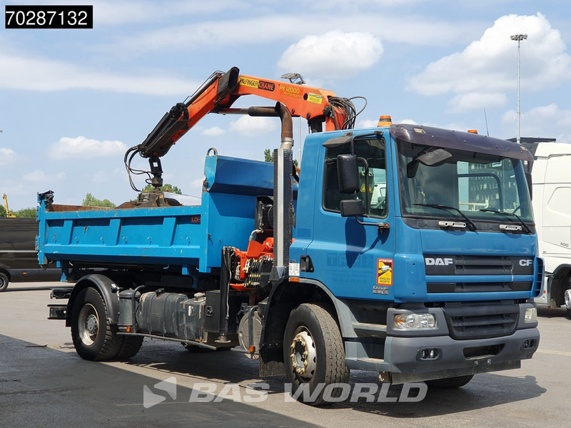 Самосвал камион, Камион с кран DAF CF75.310 4X2 Palfinger PK12000 Kran Crane 7m3 tipper Big-Axle Steelsuspension Euro 3: снимка 19