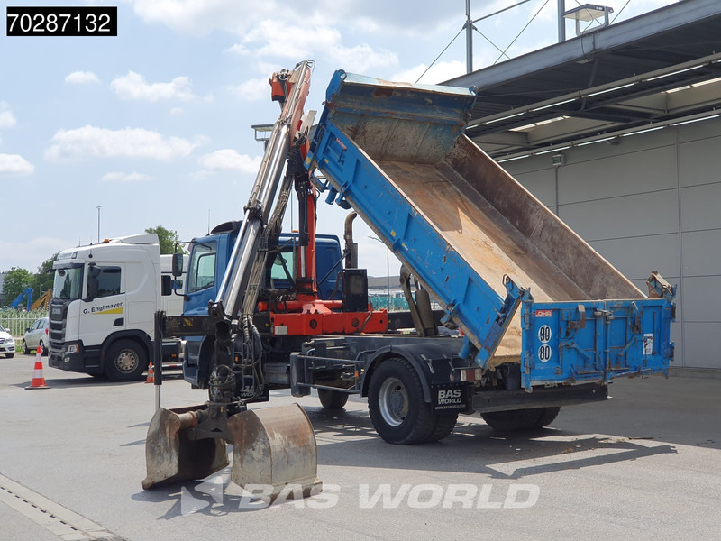 Самосвал камион, Камион с кран DAF CF75.310 4X2 Palfinger PK12000 Kran Crane 7m3 tipper Big-Axle Steelsuspension Euro 3: снимка 10