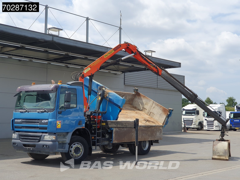 Самосвал камион, Камион с кран DAF CF75.310 4X2 Palfinger PK12000 Kran Crane 7m3 tipper Big-Axle Steelsuspension Euro 3: снимка 7