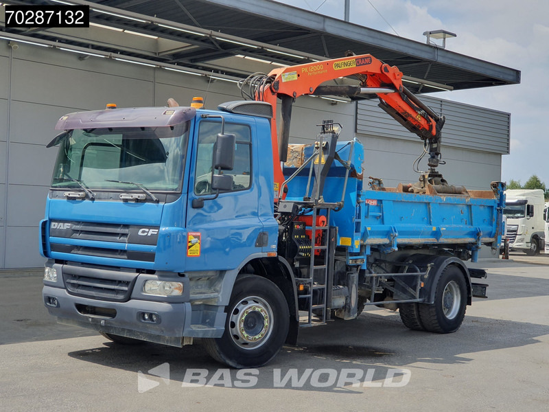 Самосвал камион, Камион с кран DAF CF75.310 4X2 Palfinger PK12000 Kran Crane 7m3 tipper Big-Axle Steelsuspension Euro 3: снимка 17