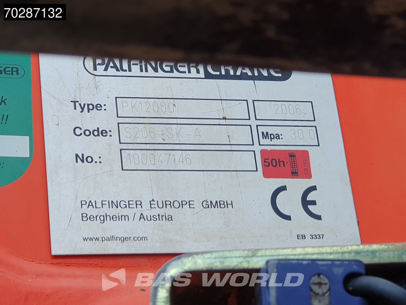 Самосвал камион, Камион с кран DAF CF75.310 4X2 Palfinger PK12000 Kran Crane 7m3 tipper Big-Axle Steelsuspension Euro 3: снимка 16