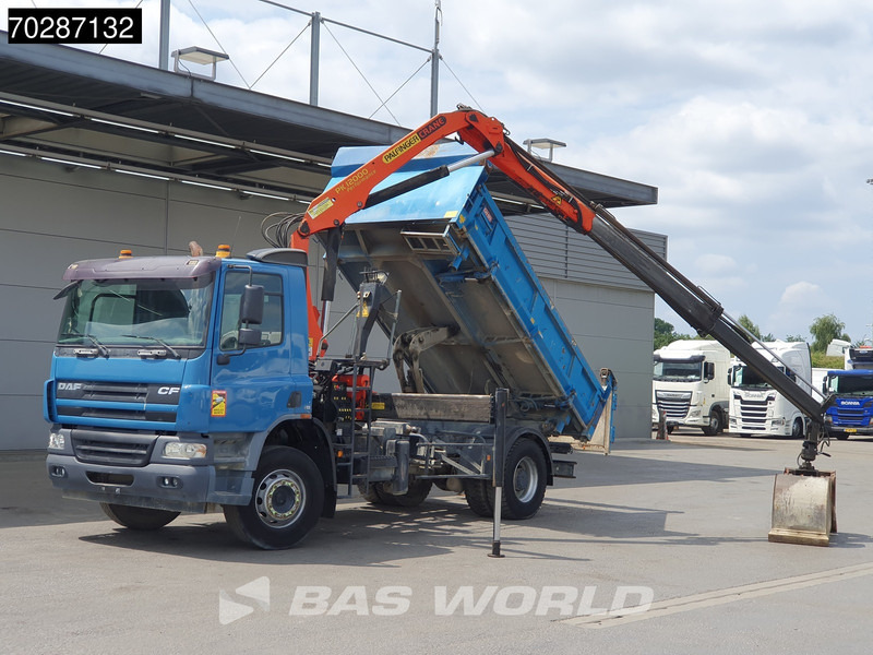 Самосвал камион, Камион с кран DAF CF75.310 4X2 Palfinger PK12000 Kran Crane 7m3 tipper Big-Axle Steelsuspension Euro 3: снимка 8
