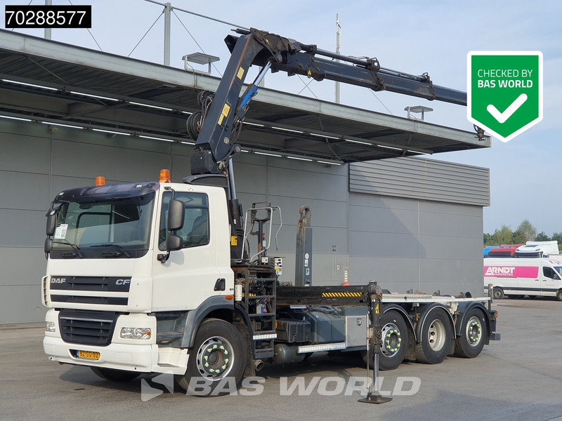 DAF CF85.360 8X2 NL-Truck HIAB 211 E-3 Hipro Crane + Hooklift Lift+steering Axle Automatic Euro 5 - Мултилифт с кука камион, Камион с кран: снимка 1 DAF CF85.360 8X2 NL-Truck HIAB 211 E-3 Hipro Crane + Hooklift Lift+steering Axle Automatic Euro 5 - Мултилифт с кука камион, Камион с кран: снимка 1