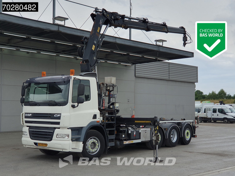 DAF CF85.360 8X2 NL-Truck Hiab 211 E-3 Hipro Kran 21tons Multilift Lift+steering Euro 5 - Мултилифт с кука камион, Камион с кран: снимка 1 DAF CF85.360 8X2 NL-Truck Hiab 211 E-3 Hipro Kran 21tons Multilift Lift+steering Euro 5 - Мултилифт с кука камион, Камион с кран: снимка 1