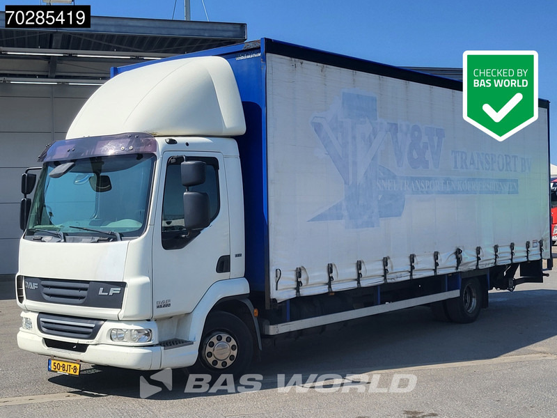 DAF LF45.220 LF 4X2 12tons NL-Truck 1500kg Ladebordwand Automatic EEV - Камион с брезент: снимка 1 DAF LF45.220 LF 4X2 12tons NL-Truck 1500kg Ladebordwand Automatic EEV - Камион с брезент: снимка 1