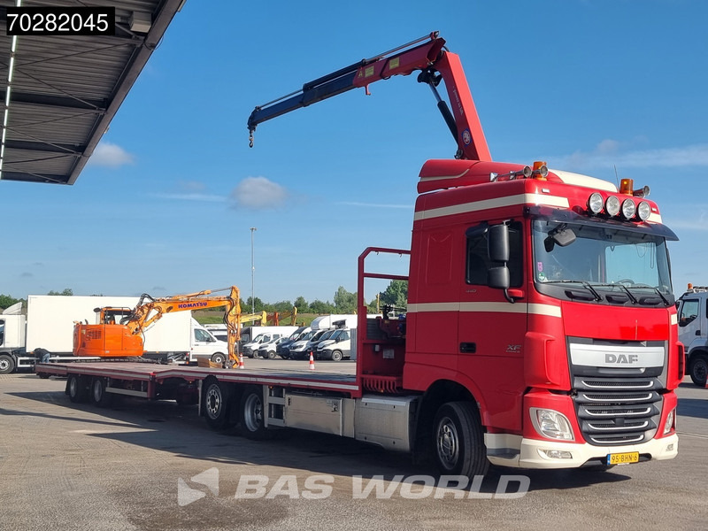 DAF XF 440 6X2 NL-Truck Transporter HMF 900-K2 Kran Winch Lift-Lenkachse Euro 6 - Бордови камион, Камион с кран: снимка 5 DAF XF 440 6X2 NL-Truck Transporter HMF 900-K2 Kran Winch Lift-Lenkachse Euro 6 - Бордови камион, Камион с кран: снимка 5