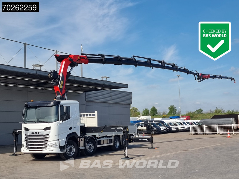 DAF XF 530 8X2 NEW Palfinger PK580 TEC Crane 8 + 4 Fly-jib Winch Retarder Lift+Lenkasche - Бордови камион, Камион с кран: снимка 1 DAF XF 530 8X2 NEW Palfinger PK580 TEC Crane 8 + 4 Fly-jib Winch Retarder Lift+Lenkasche - Бордови камион, Камион с кран: снимка 1