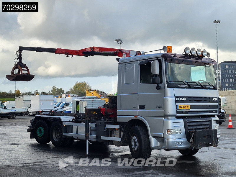 DAF XF105.410 XF 6X2 NL-Truck HMF 1643 Z2 Crane 24T Container system Lift+Steering-Axle Euro 5 - Камион с кабелна система, Камион с кран: снимка 3 DAF XF105.410 XF 6X2 NL-Truck HMF 1643 Z2 Crane 24T Container system Lift+Steering-Axle Euro 5 - Камион с кабелна система, Камион с кран: снимка 3
