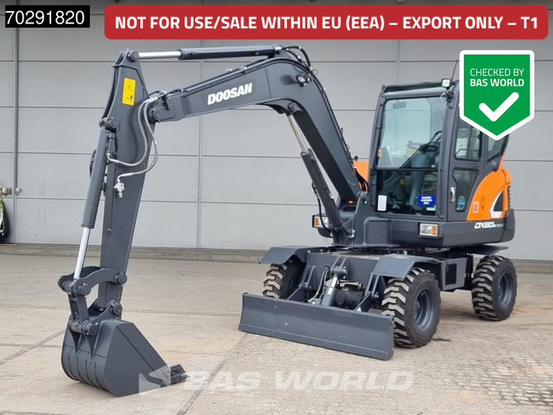 Doosan DX60W A/C - NEW UNUSED - Колесен багер: снимка 1 Doosan DX60W A/C - NEW UNUSED - Колесен багер: снимка 1