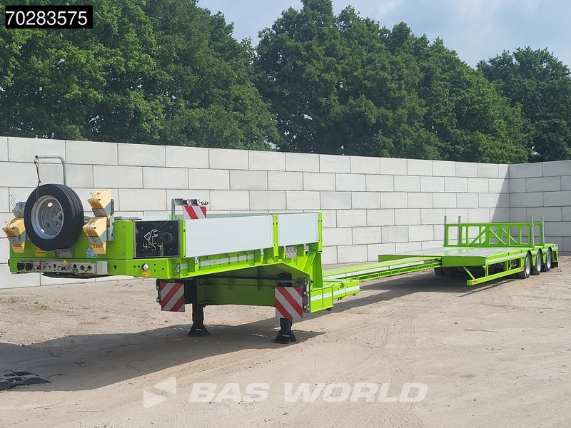 Faymonville F-S43-1AAF 3 axles Extendable Twistlocks 3x Hydraulic Steering Galvanised - Нискорамна площадка полуремарке: снимка 2 Faymonville F-S43-1AAF 3 axles Extendable Twistlocks 3x Hydraulic Steering Galvanised - Нискорамна площадка полуремарке: снимка 2