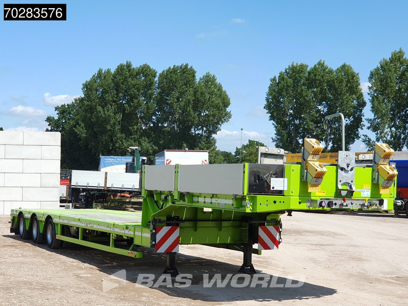 Faymonville F-S43-1AAF 3 axles Extendable Twistlocks 3x Hydraulic Steering Galvanised - Нискорамна площадка полуремарке: снимка 3 Faymonville F-S43-1AAF 3 axles Extendable Twistlocks 3x Hydraulic Steering Galvanised - Нискорамна площадка полуремарке: снимка 3
