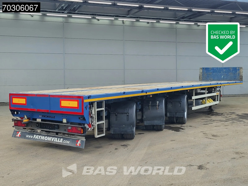 Faymonville F-S43-1AAF 3x Steering Axle 2x Extendable 1580cm - Бордово полуремарке/ Платформа: снимка 1 Faymonville F-S43-1AAF 3x Steering Axle 2x Extendable 1580cm - Бордово полуремарке/ Платформа: снимка 1