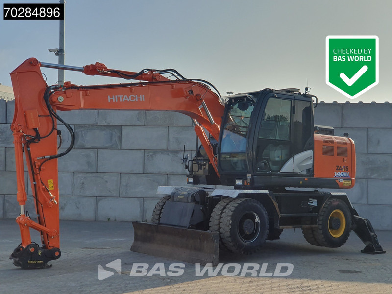 Hitachi ZX140W -6 OUTRIGGERS + BLADE - Колесен багер: снимка 1 Hitachi ZX140W -6 OUTRIGGERS + BLADE - Колесен багер: снимка 1