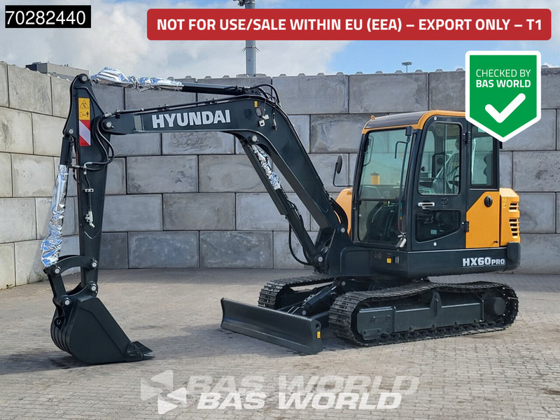 Hyundai HX60 PRON A/C - Мини багер: снимка 1 Hyundai HX60 PRON A/C - Мини багер: снимка 1