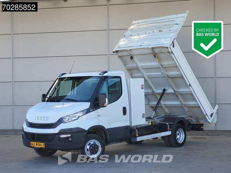 Iveco Daily 35C14 Open Laadbak met Kist Dubbellucht 3,5t Trekhaak Airco Cruise Euro6 Pritsche Pickup Open Box A/C Towbar Cruise control - Бордови бус: снимка 1 Iveco Daily 35C14 Open Laadbak met Kist Dubbellucht 3,5t Trekhaak Airco Cruise Euro6 Pritsche Pickup Open Box A/C Towbar Cruise control - Бордови бус: снимка 1