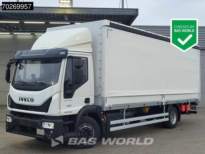 Iveco Eurocargo 140E250 4X2 NEW 14tonner ACC Ladebordwand Automatic Euro 6 - Камион с брезент: снимка 1 Iveco Eurocargo 140E250 4X2 NEW 14tonner ACC Ladebordwand Automatic Euro 6 - Камион с брезент: снимка 1