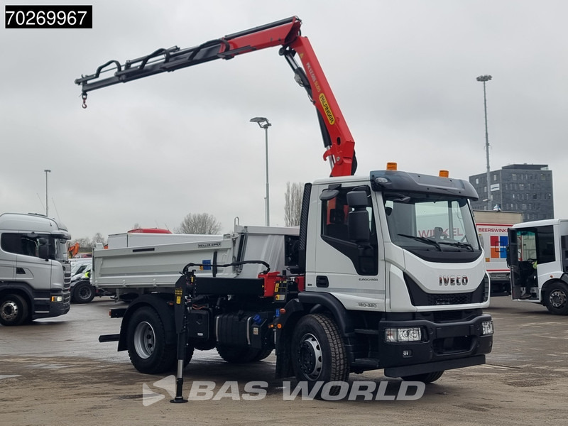 Iveco Eurocargo 180E320 4X2 Steelsuspension 3-Seiten Palfinger PK12.501 Euro 6 - Самосвал камион, Камион с кран: снимка 3 Iveco Eurocargo 180E320 4X2 Steelsuspension 3-Seiten Palfinger PK12.501 Euro 6 - Самосвал камион, Камион с кран: снимка 3