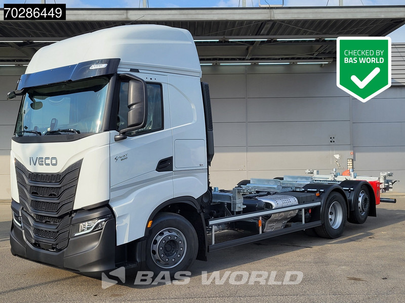 Iveco S-Way 500 6X2 NEW BDF! Lift+Steering Axle ACC Standklima Euro 6 - Контейнеровоз/ Сменна каросерия камион: снимка 1 Iveco S-Way 500 6X2 NEW BDF! Lift+Steering Axle ACC Standklima Euro 6 - Контейнеровоз/ Сменна каросерия камион: снимка 1