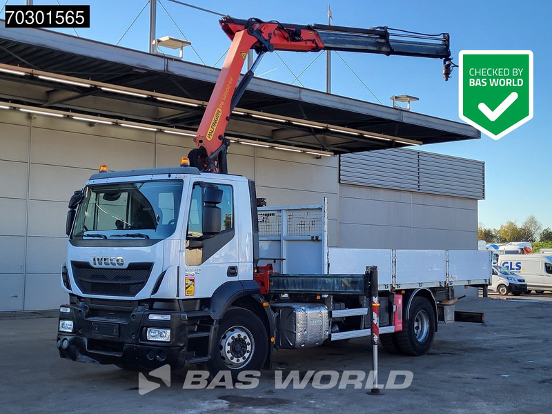 Iveco Stralis 310 4X2 Palfinger PK14002 EH Kran Crane Steel suspension Euro 6 - Бордови камион, Камион с кран: снимка 1 Iveco Stralis 310 4X2 Palfinger PK14002 EH Kran Crane Steel suspension Euro 6 - Бордови камион, Камион с кран: снимка 1