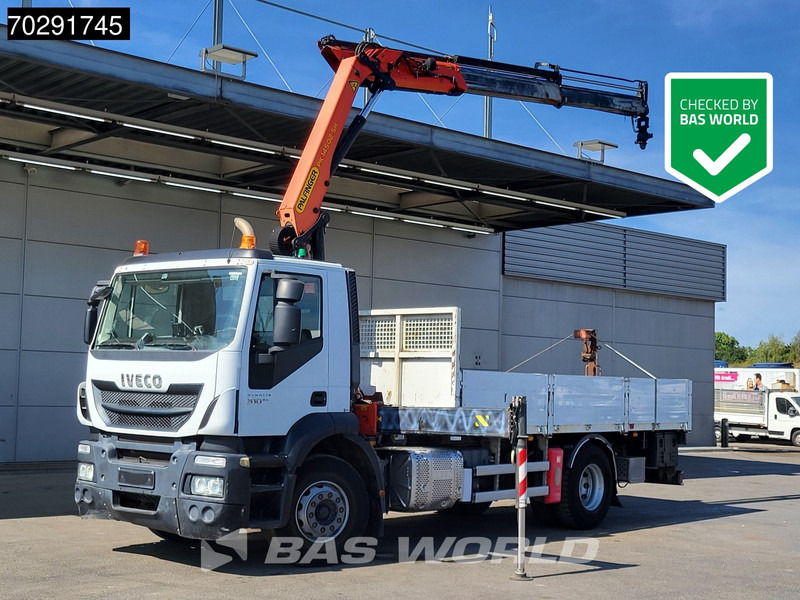 Iveco Stralis 310 4X2 Palfinger PK14502-SH Kran Crane Rotator Steel suspension Euro 6 - Бордови камион, Камион с кран: снимка 1 Iveco Stralis 310 4X2 Palfinger PK14502-SH Kran Crane Rotator Steel suspension Euro 6 - Бордови камион, Камион с кран: снимка 1