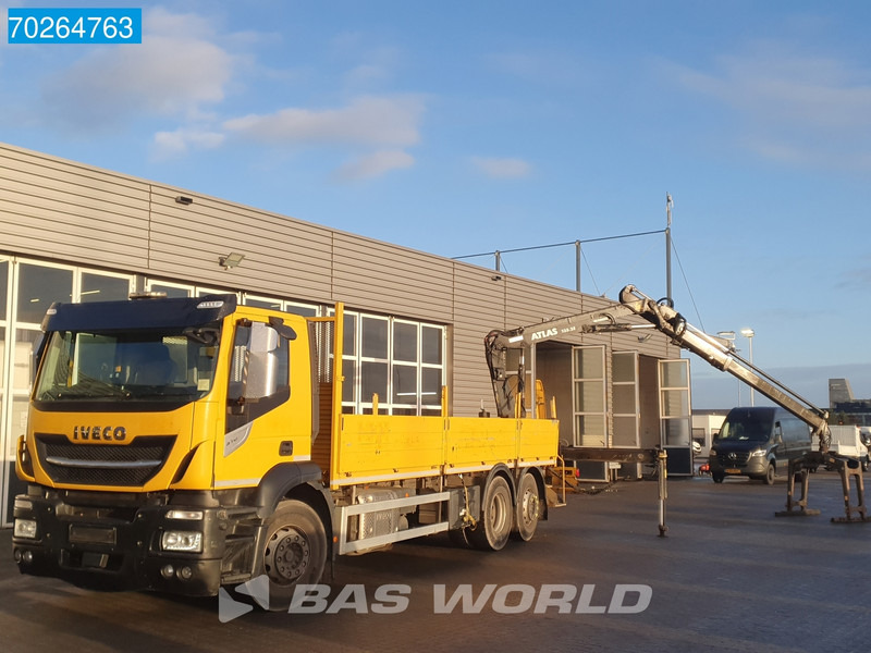 Бордови камион, Камион с кран Iveco Stralis 310 6X2 RHD! Atlas 135.2VE-A11 Crane Lift-Lenkachse ACC Euro 6: снимка 9