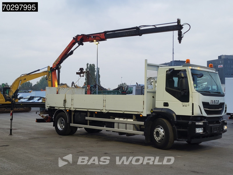 Iveco Stralis 310 Stralis 4X2 Palfinger PK12002 Crane Kran rotator Steelsuspension Automatic Euro 6 - Бордови камион, Камион с кран: снимка 3 Iveco Stralis 310 Stralis 4X2 Palfinger PK12002 Crane Kran rotator Steelsuspension Automatic Euro 6 - Бордови камион, Камион с кран: снимка 3
