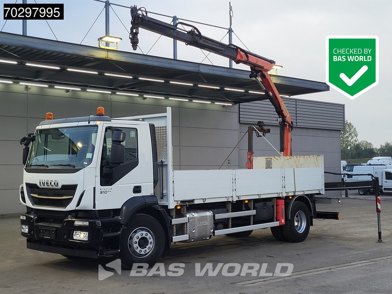 Iveco Stralis 310 Stralis 4X2 Palfinger PK12002 Crane Kran rotator Steelsuspension Automatic Euro 6 - Бордови камион, Камион с кран: снимка 1 Iveco Stralis 310 Stralis 4X2 Palfinger PK12002 Crane Kran rotator Steelsuspension Automatic Euro 6 - Бордови камион, Камион с кран: снимка 1