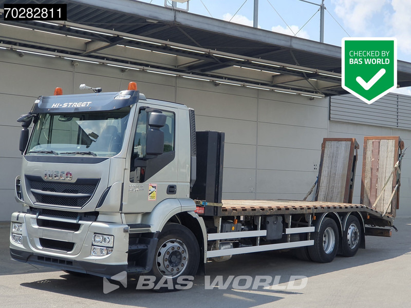 Iveco Stralis 420 6X2 Machine transporter Hydraulic ramps Retarder Liftachse Euro 5 - Автовоз камион: снимка 1 Iveco Stralis 420 6X2 Machine transporter Hydraulic ramps Retarder Liftachse Euro 5 - Автовоз камион: снимка 1