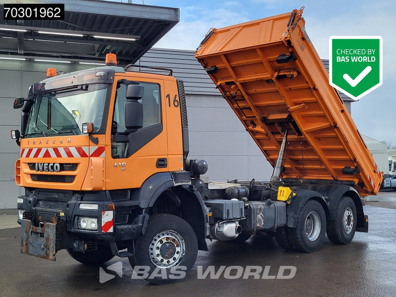 Iveco Trakker 410 6X4 5m3 Meiller 3-way tipper Lift+Steering axle Big-Axle Euro 5 - Самосвал камион: снимка 1 Iveco Trakker 410 6X4 5m3 Meiller 3-way tipper Lift+Steering axle Big-Axle Euro 5 - Самосвал камион: снимка 1